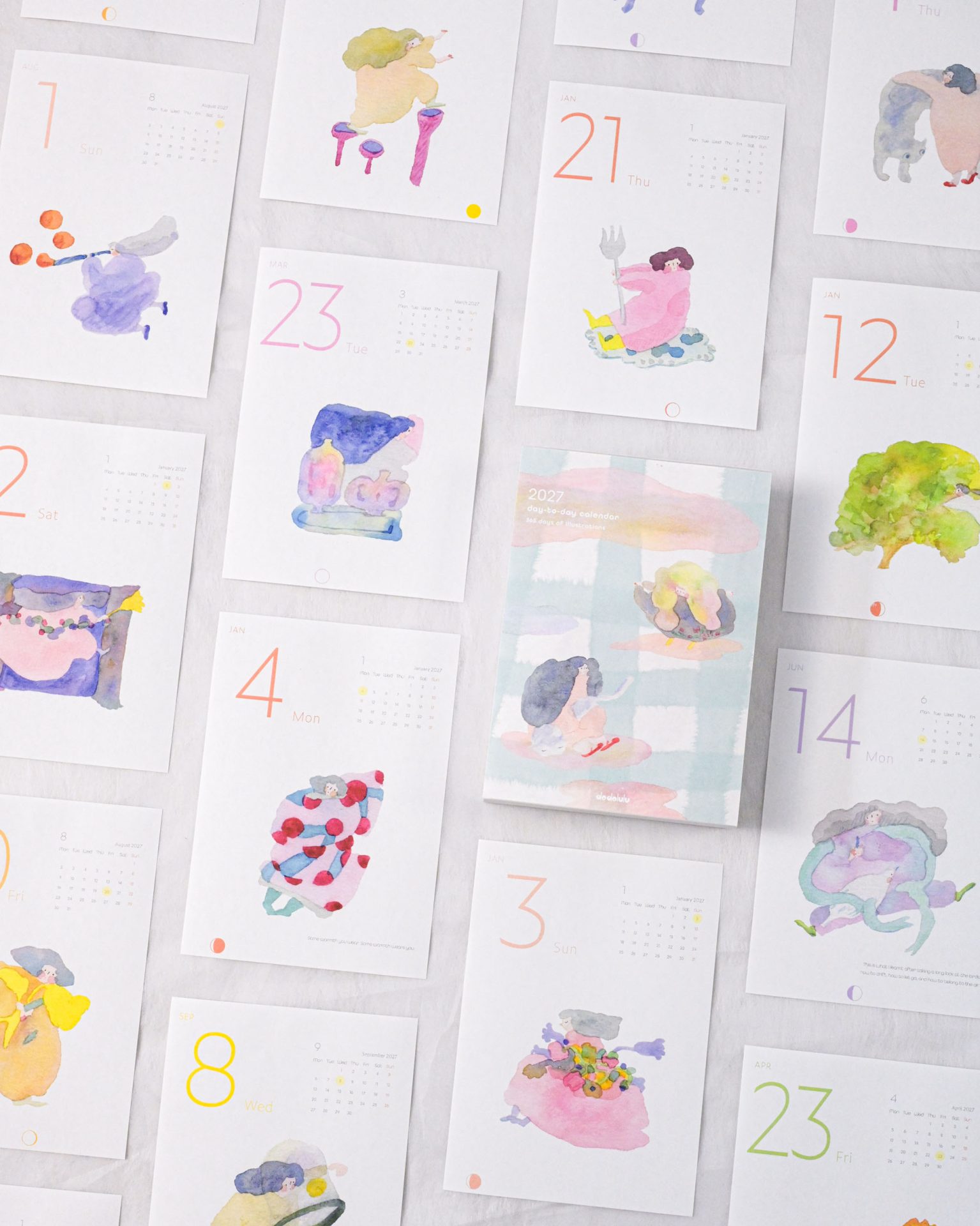 Dodolulu 2027 365 Day-to-Day Desk Calendar — gallery