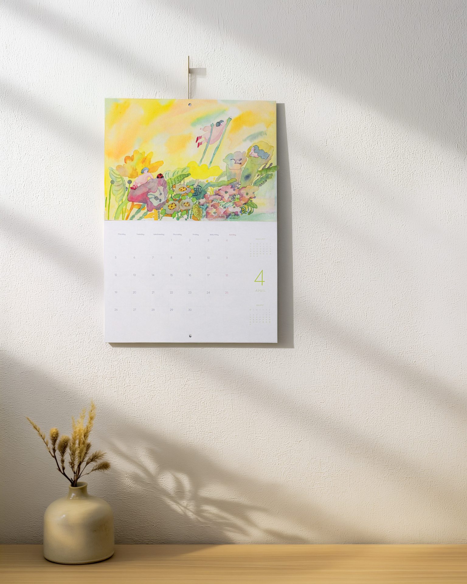 Dodolulu 2027 A4 Monthly Wall Calendar — gallery