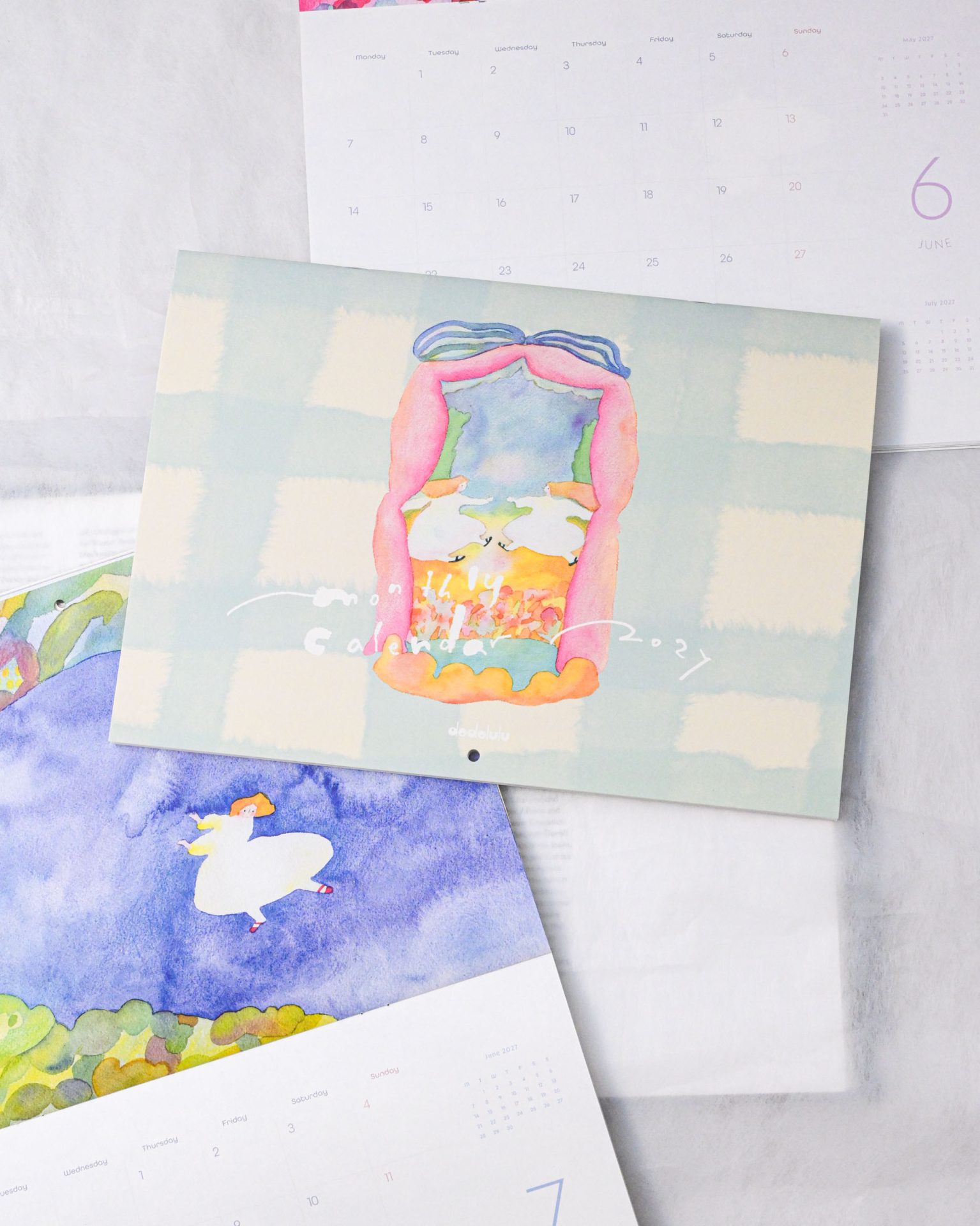 Dodolulu 2027 A4 Monthly Wall Calendar — gallery