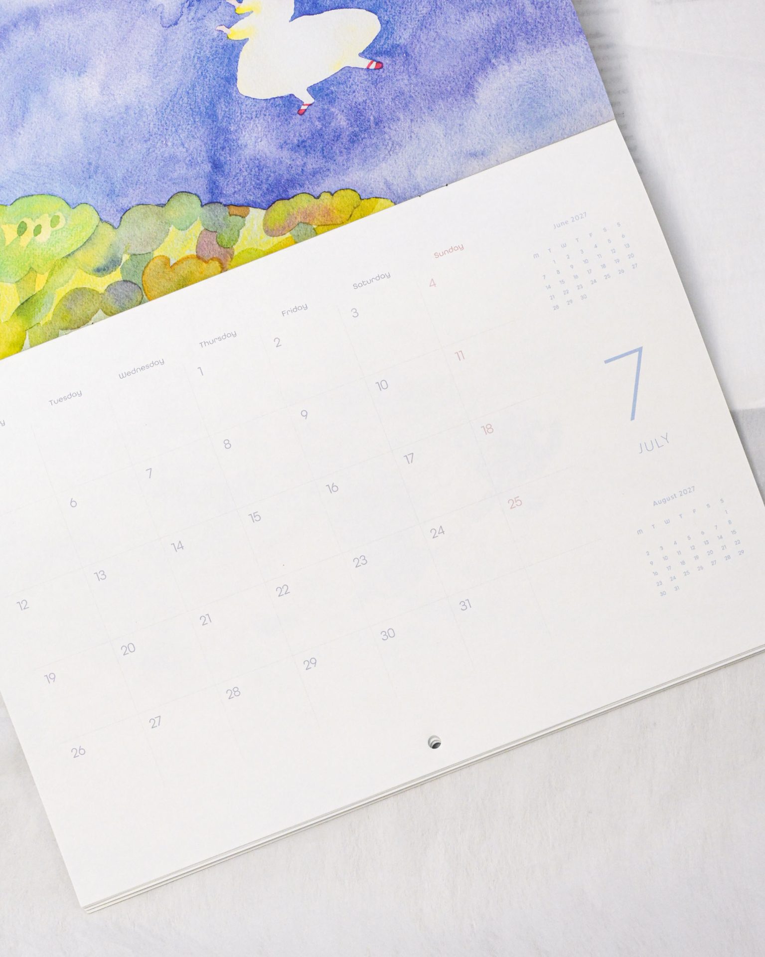Dodolulu 2027 A4 Monthly Wall Calendar — gallery
