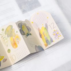Dodolulu 2027 Mini Concertina Monthly Calendar — gallery