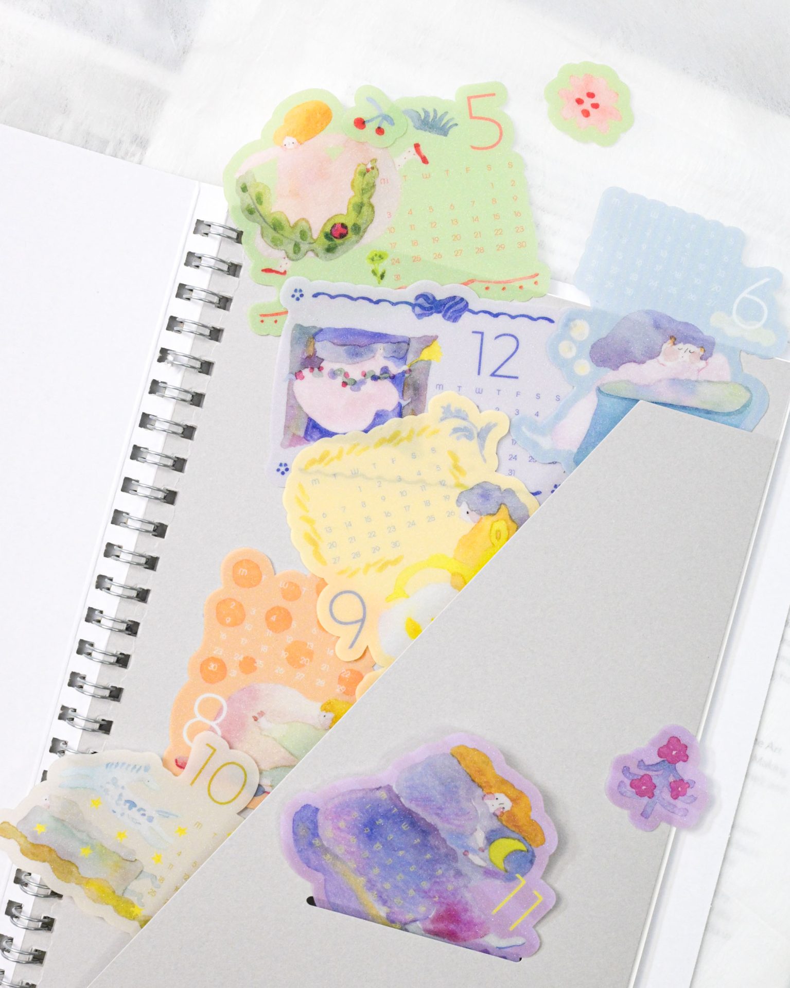 Dodolulu 2027 Monthly Calendar Stickers — gallery