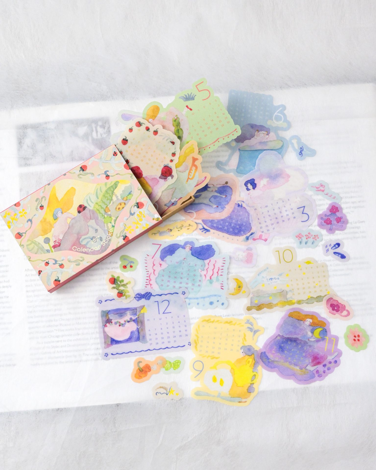 Dodolulu 2027 Monthly Calendar Stickers — gallery