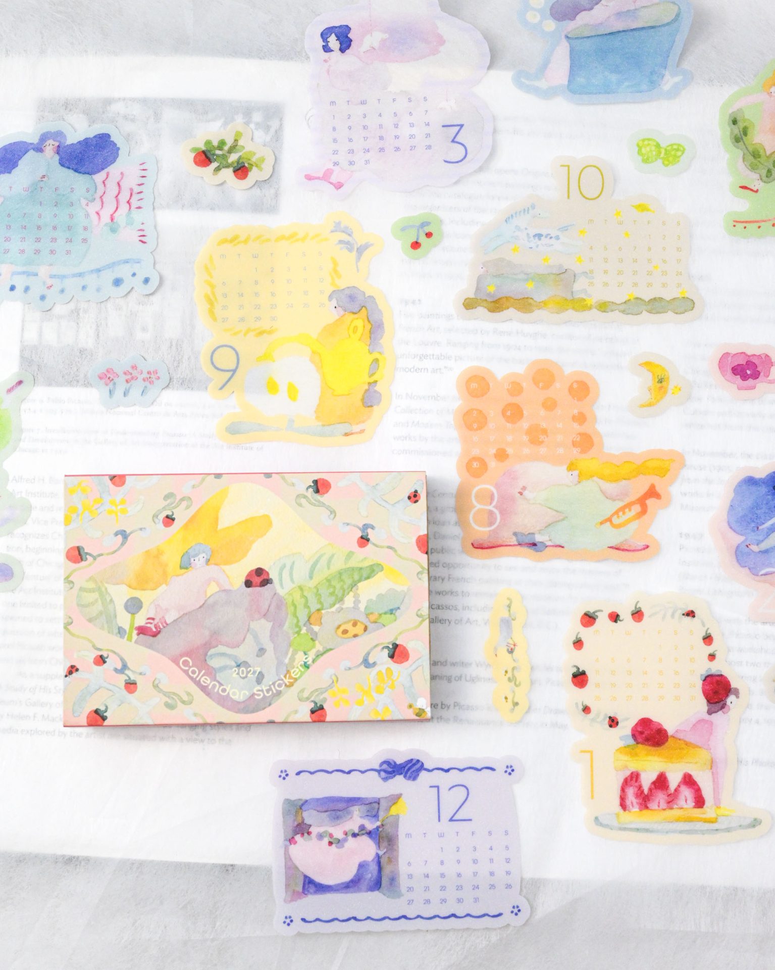 Dodolulu 2027 Monthly Calendar Stickers — gallery