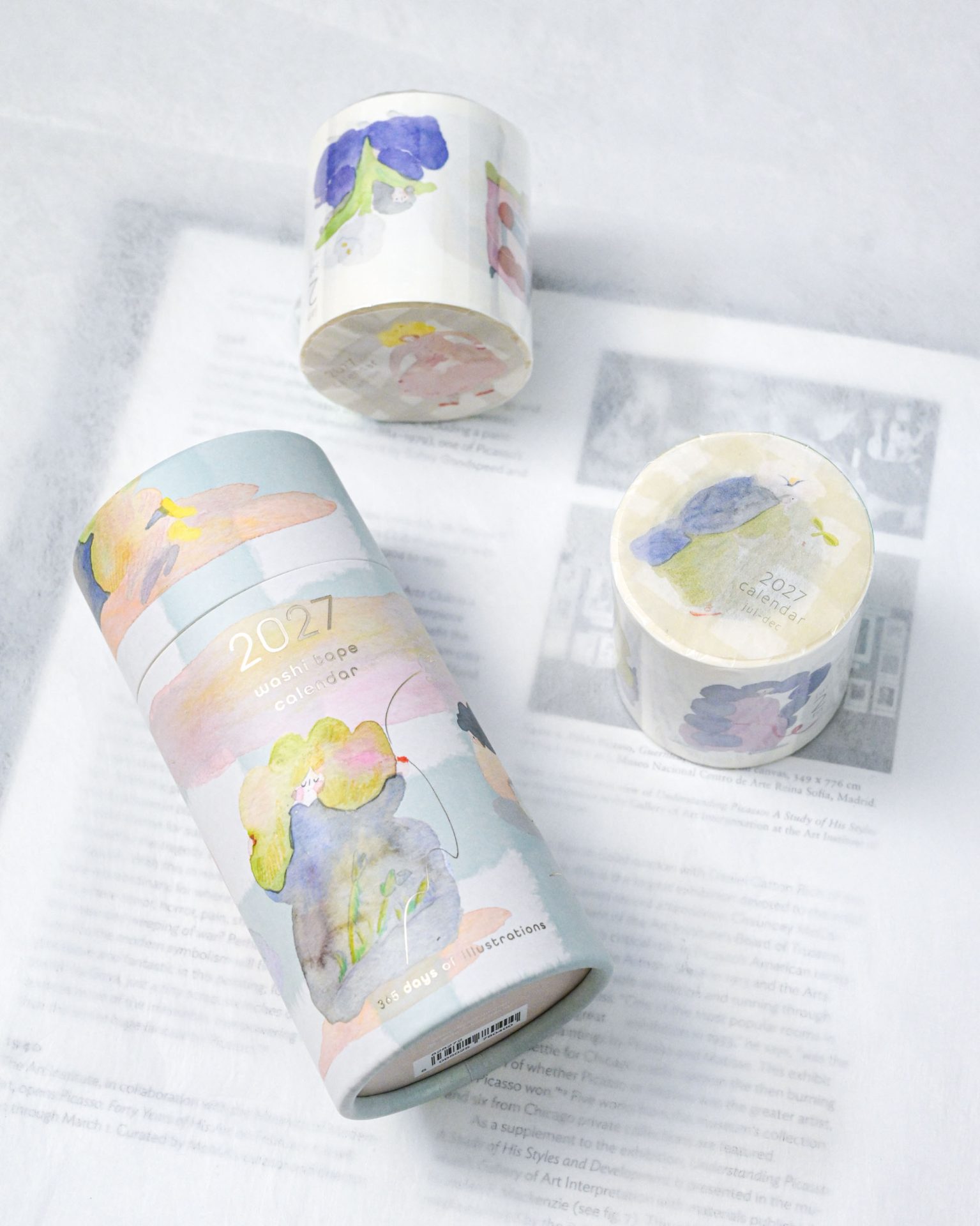 Dodolulu 2027 Washi Tape Calendar – 365 Daily Stickers