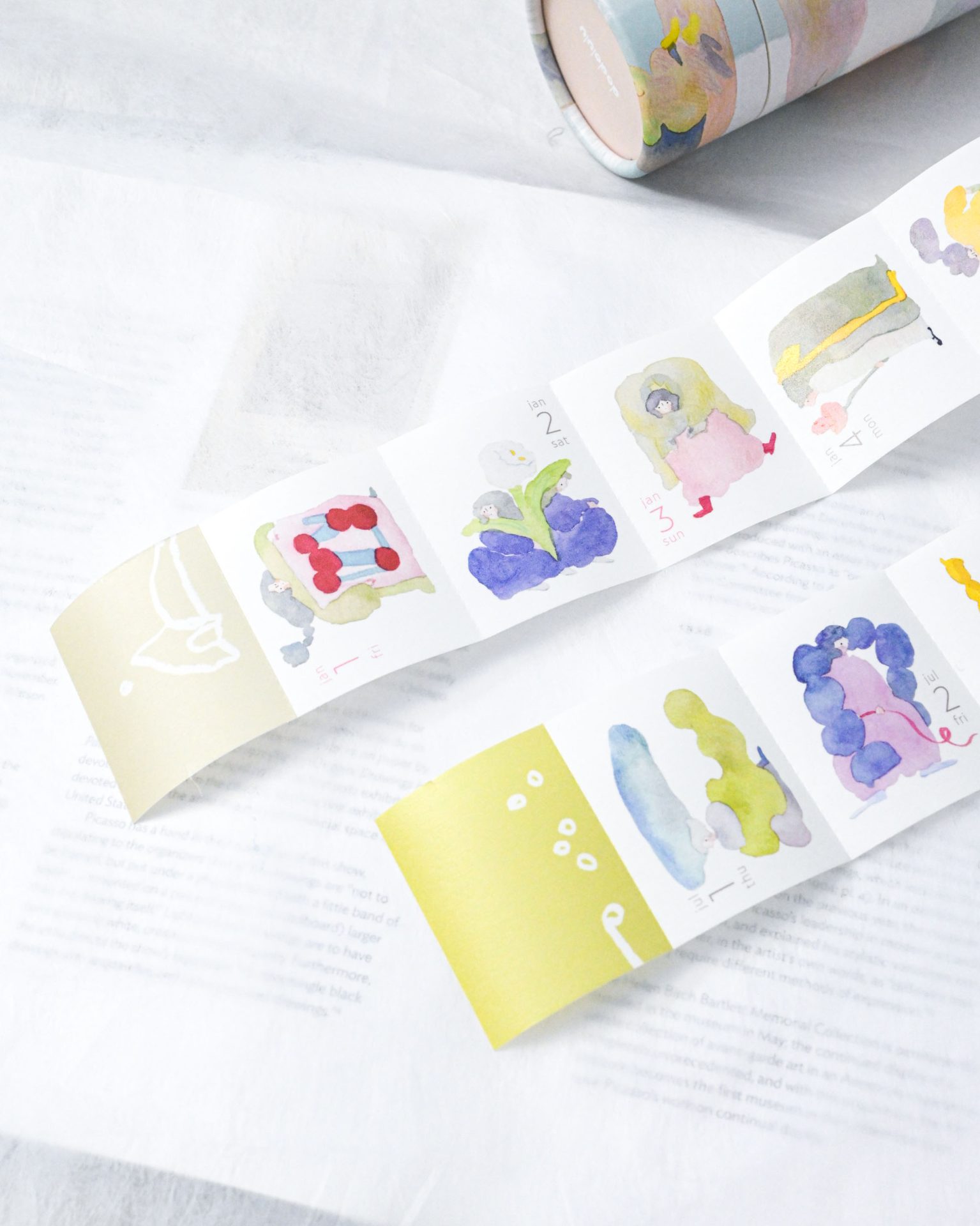 Dodolulu 2027 Washi Tape Calendar – 365 Daily Stickers — gallery