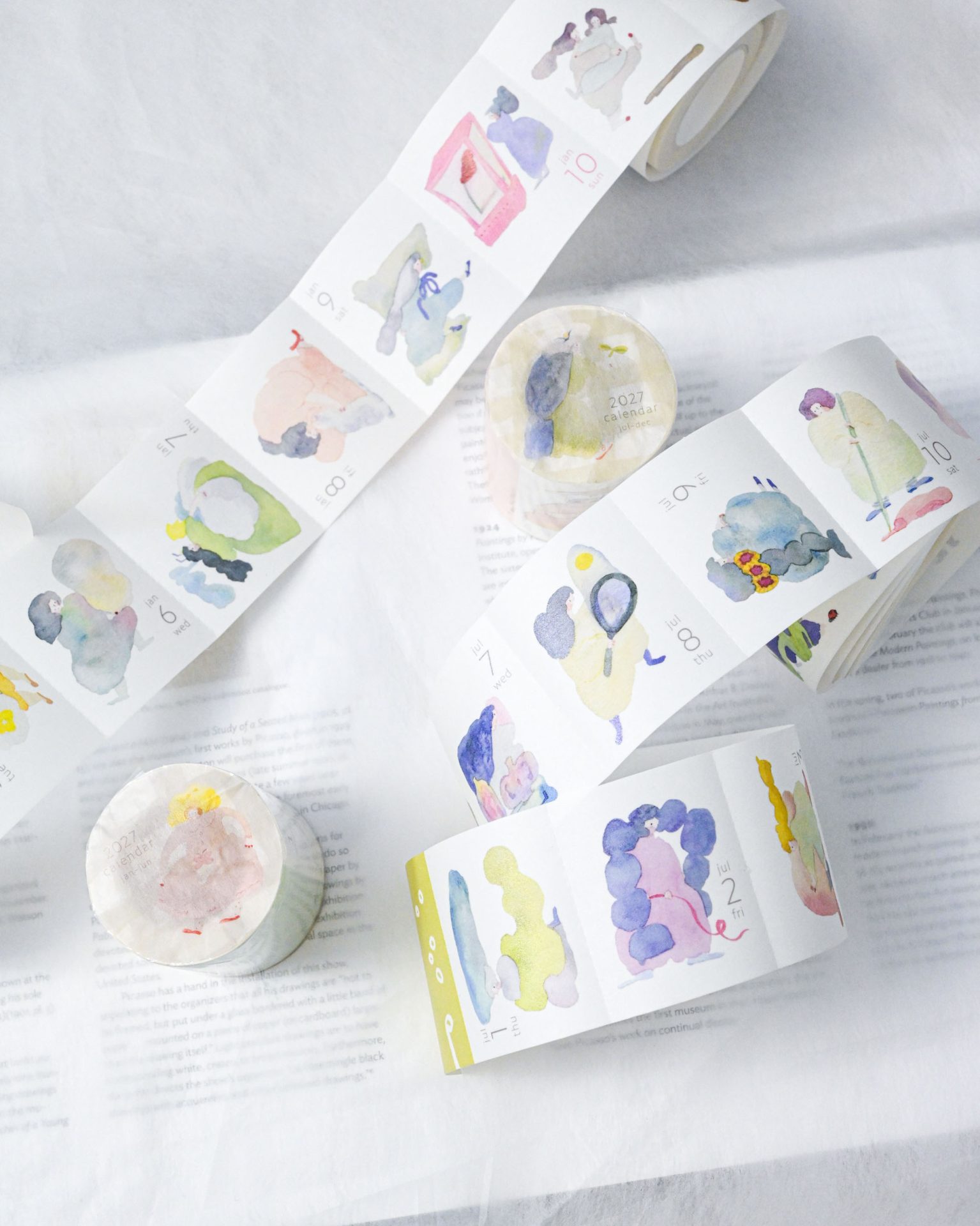Dodolulu 2027 Washi Tape Calendar – 365 Daily Stickers — gallery
