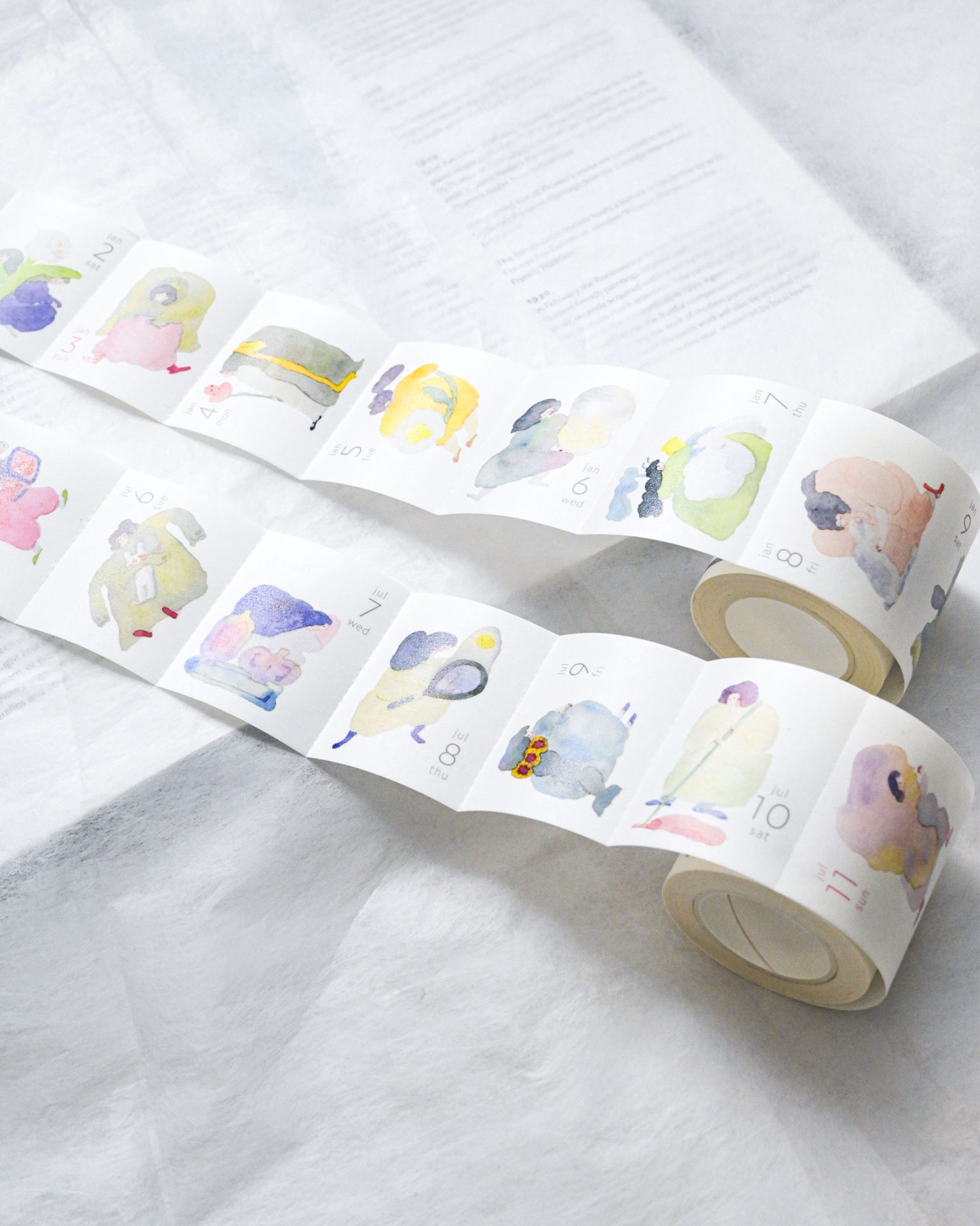 Dodolulu 2027 Washi Tape Calendar – 365 Daily Stickers — gallery