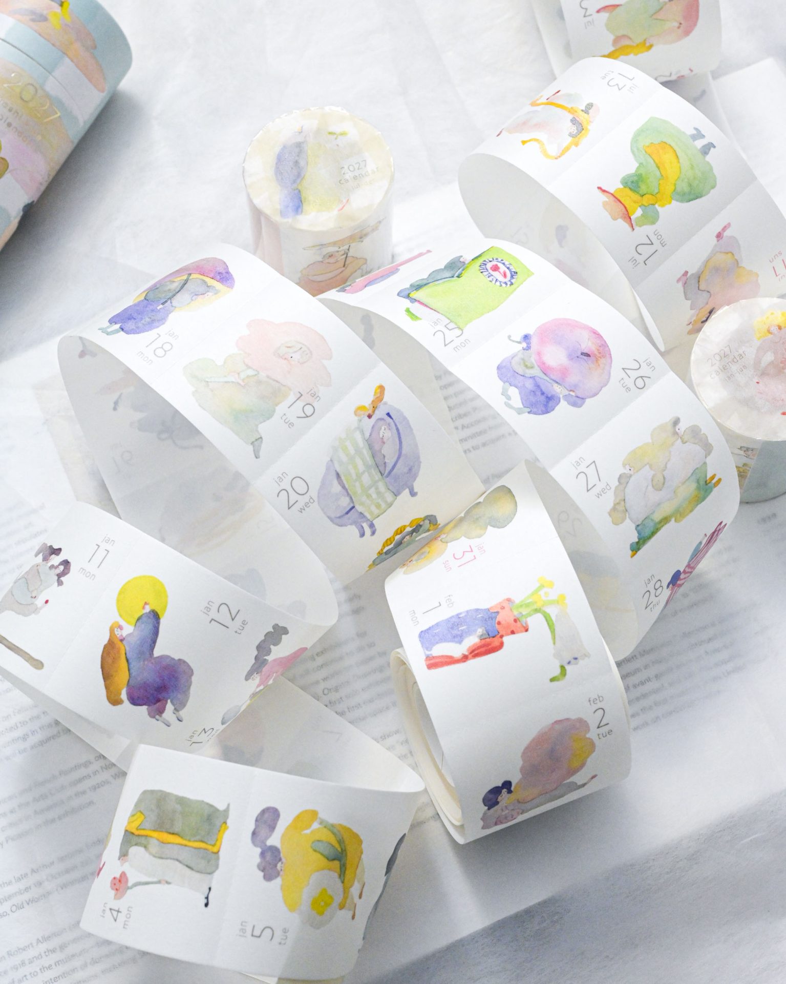 Dodolulu 2027 Washi Tape Calendar – 365 Daily Stickers — gallery