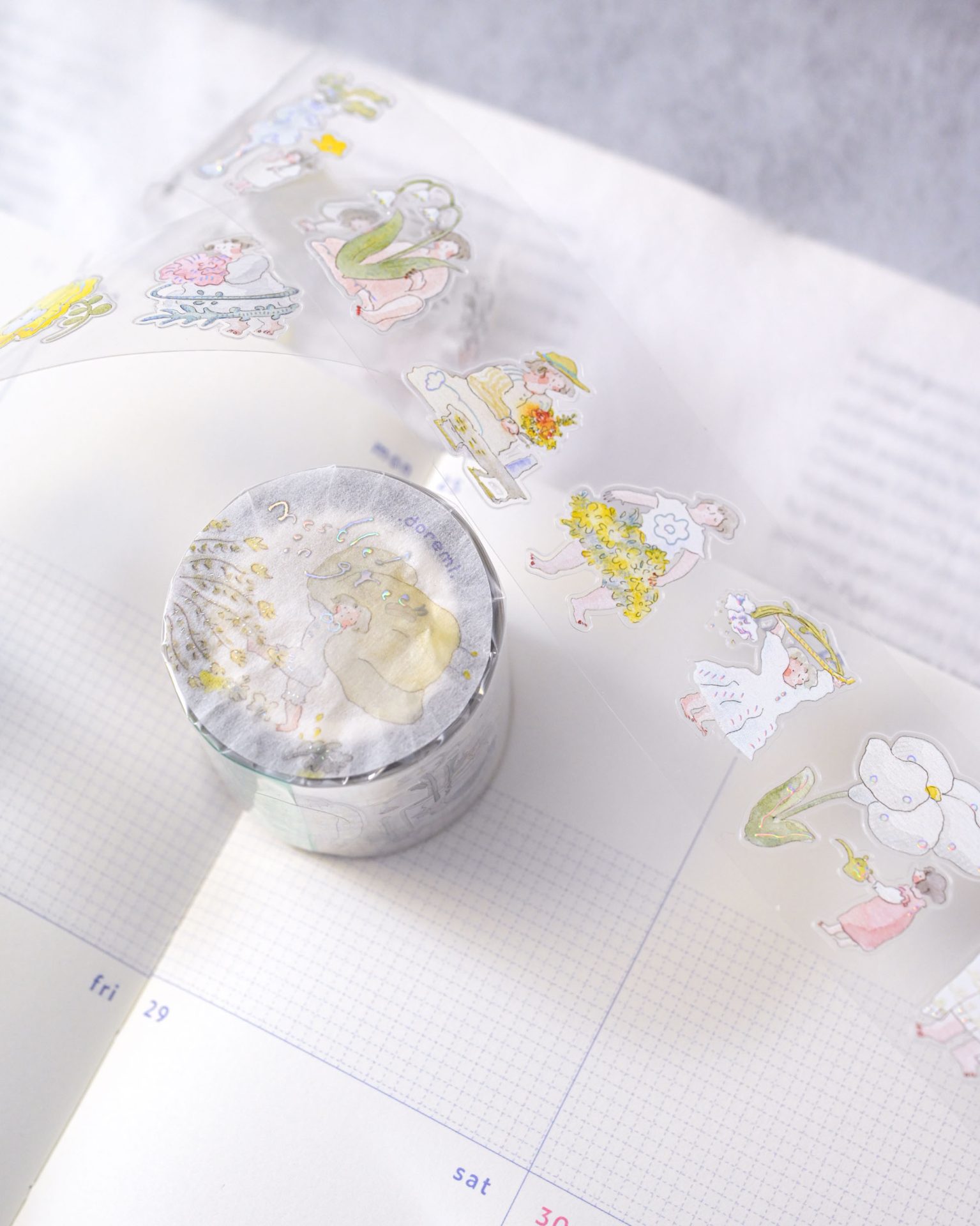 Dodolulu Kiss-cut PET Tape – Nestled in Green — gallery