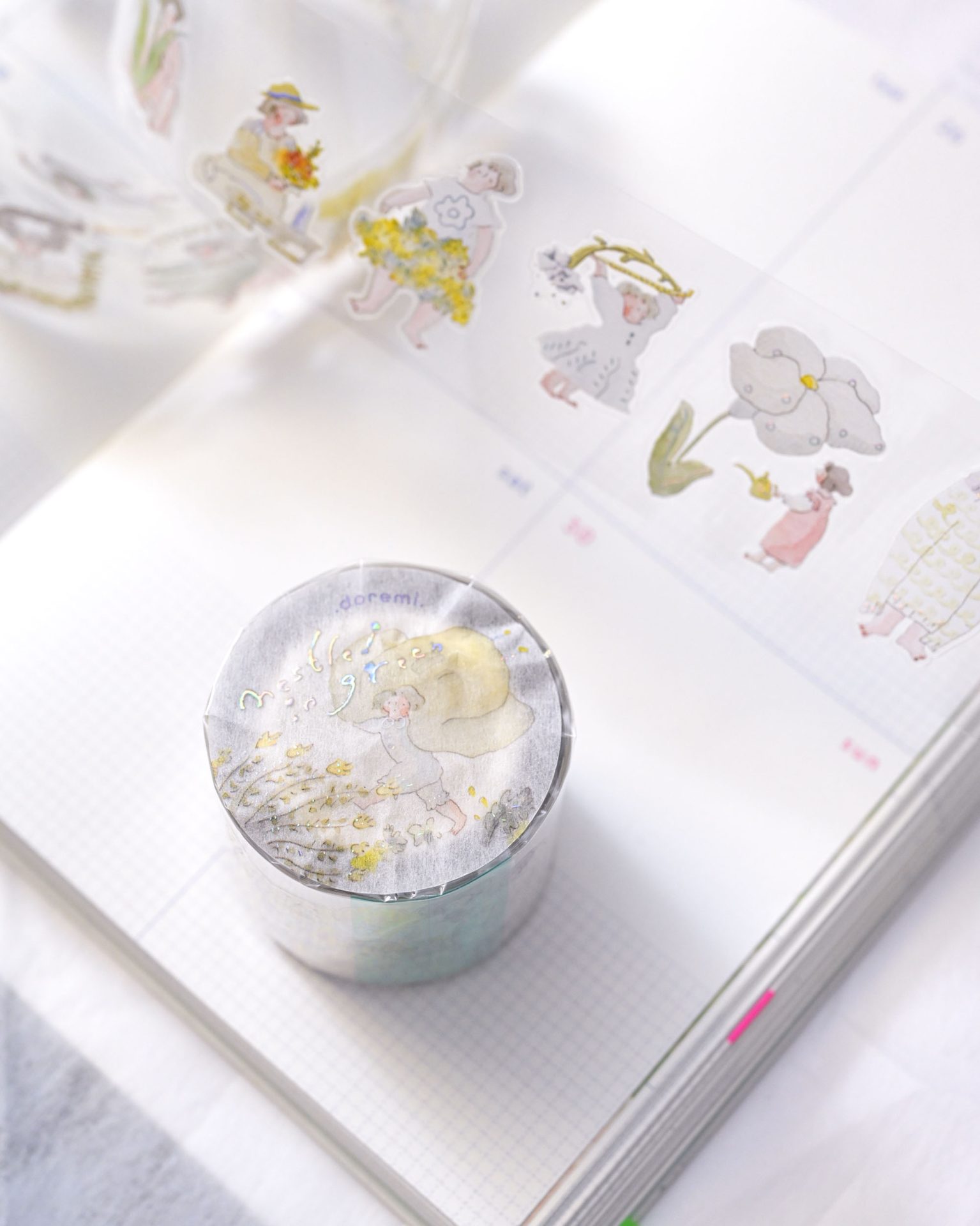 Dodolulu Kiss-cut PET Tape – Nestled in Green — gallery