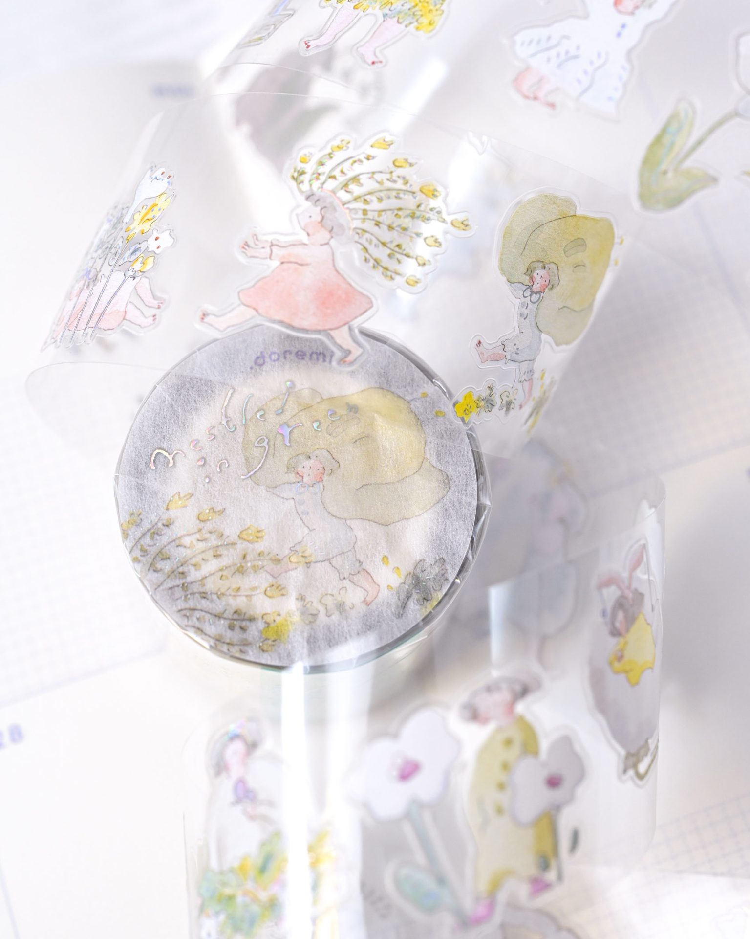 Dodolulu Kiss-cut PET Tape – Nestled in Green — gallery