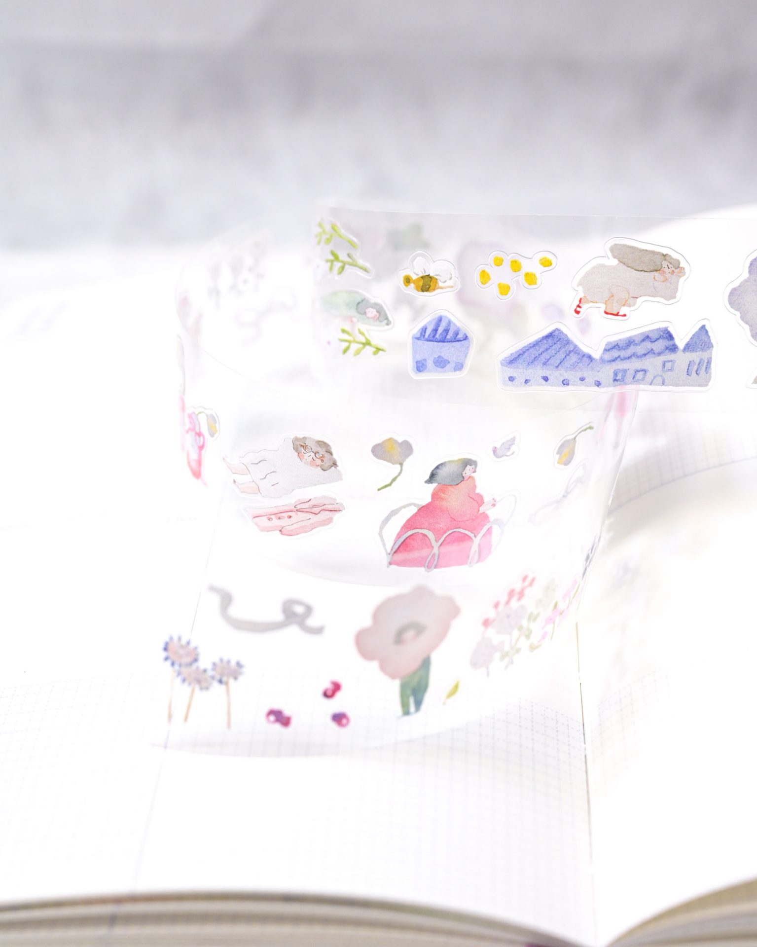 Dodolulu Kiss-cut PET Tape – When Birds Sing — gallery