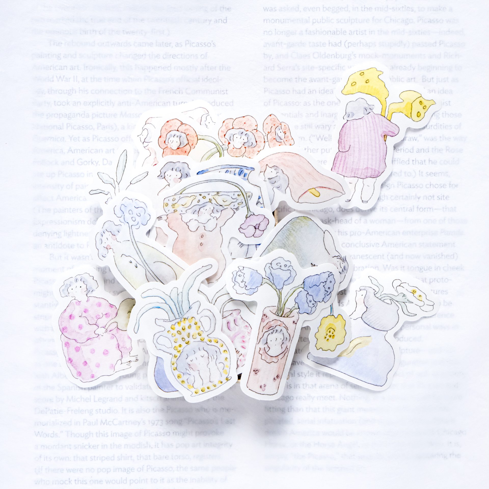 Dodolulu Sticker Flakes – Matchbox 05 Some Vases — gallery
