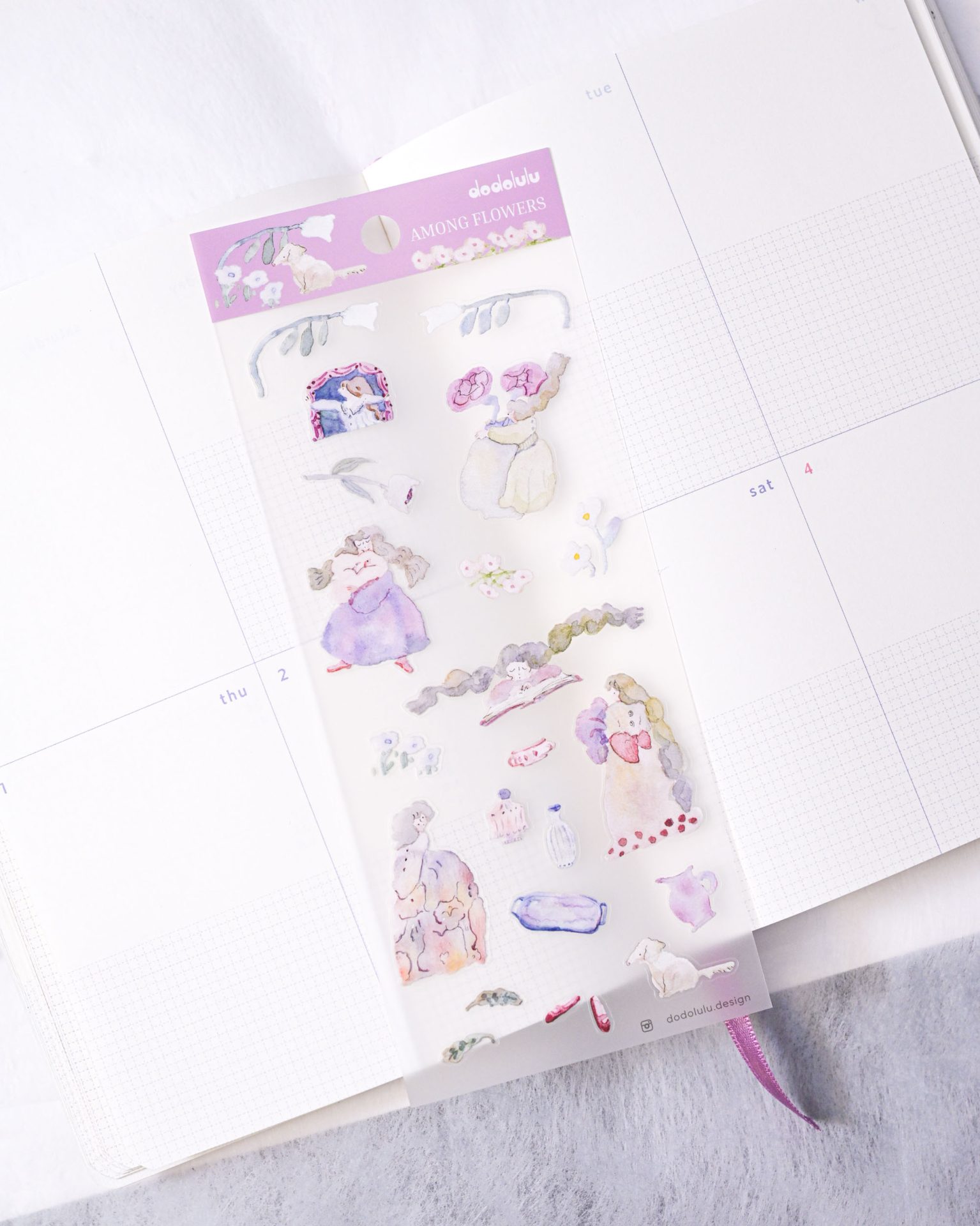 Dodolulu Sticker Sheet – Among Flowers — gallery