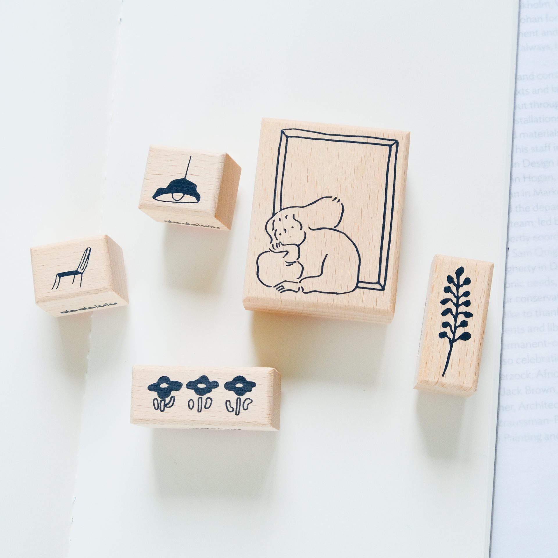 Dodolulu Wooden Stamp Set – By the Window — gallery