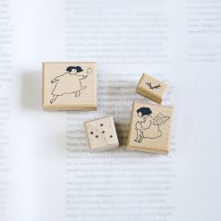 Dodolulu Wooden Stamp Set – Floating Angels — gallery