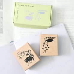 Dodolulu Wooden Stamp Set – Flower & Leaf