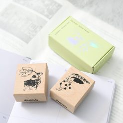 Dodolulu Wooden Stamp Set – Flower & Leaf — gallery