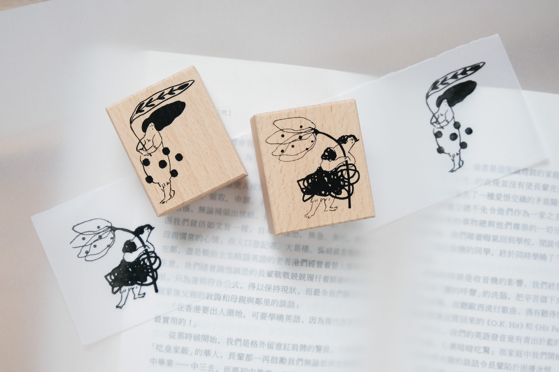 Dodolulu Wooden Stamp Set – Flower & Leaf — gallery