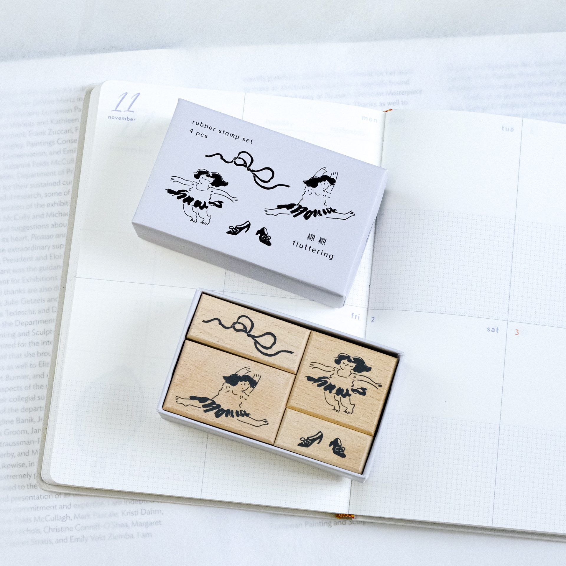 Dodolulu Wooden Stamp Set – Fluttering