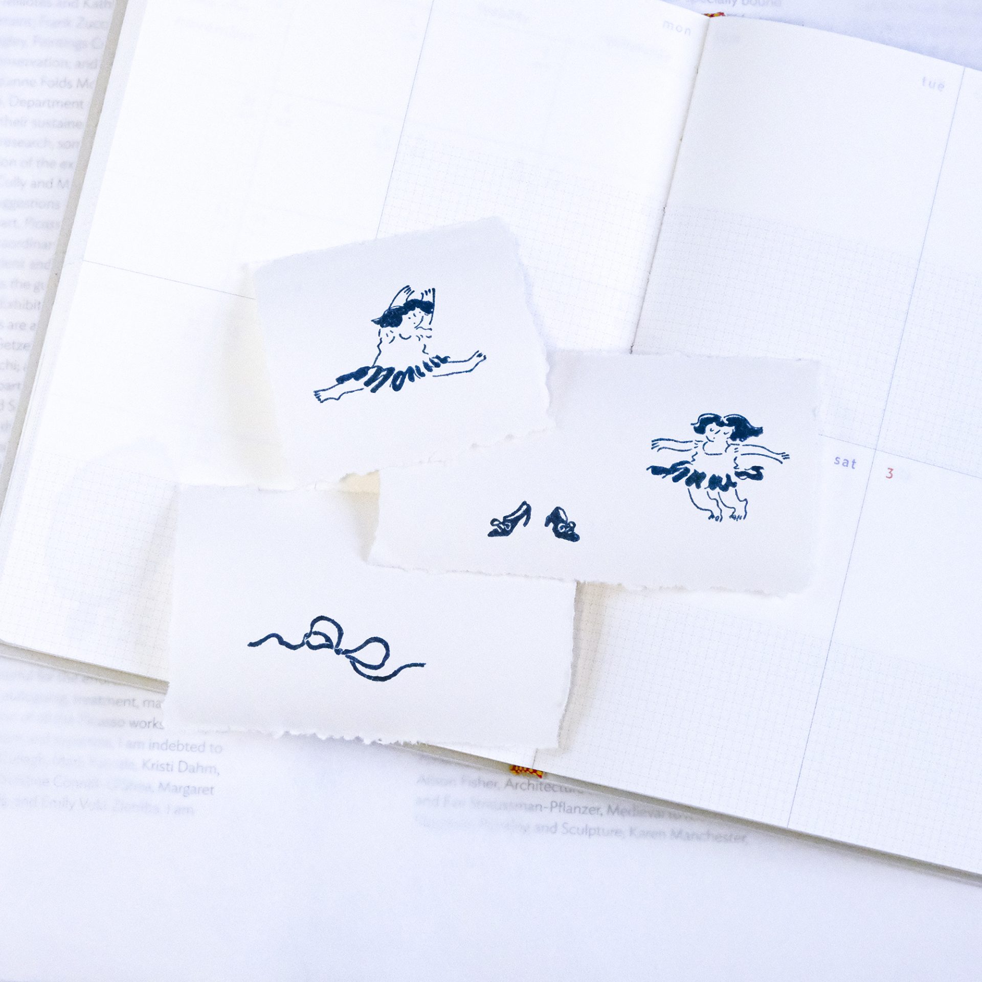 Dodolulu Wooden Stamp Set – Fluttering — gallery