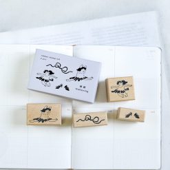 Dodolulu Wooden Stamp Set – Fluttering — gallery