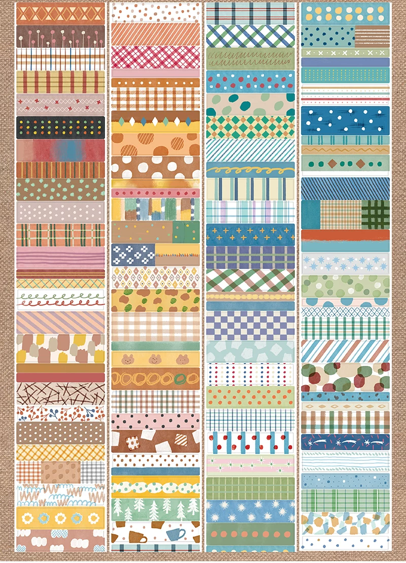DON’T PUBLISH Molinta Die-Cut Washi Tape – Retro Pattern — gallery