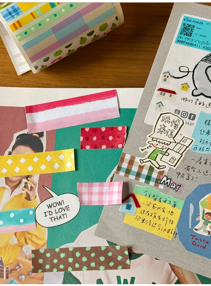 DON’T PUBLISH Molinta Die-Cut Washi Tape – Vibrant Pattern — gallery