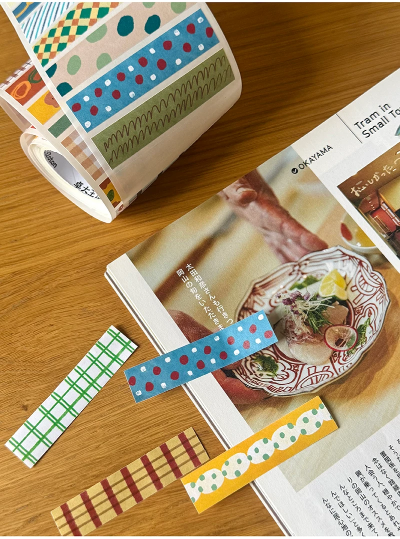 DON’T PUBLISH Molinta Die-Cut Washi Tape – Vibrant Pattern — gallery