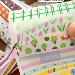 DON’T PUBLISH Molinta Die-Cut Washi Tape – Vibrant Pattern — gallery