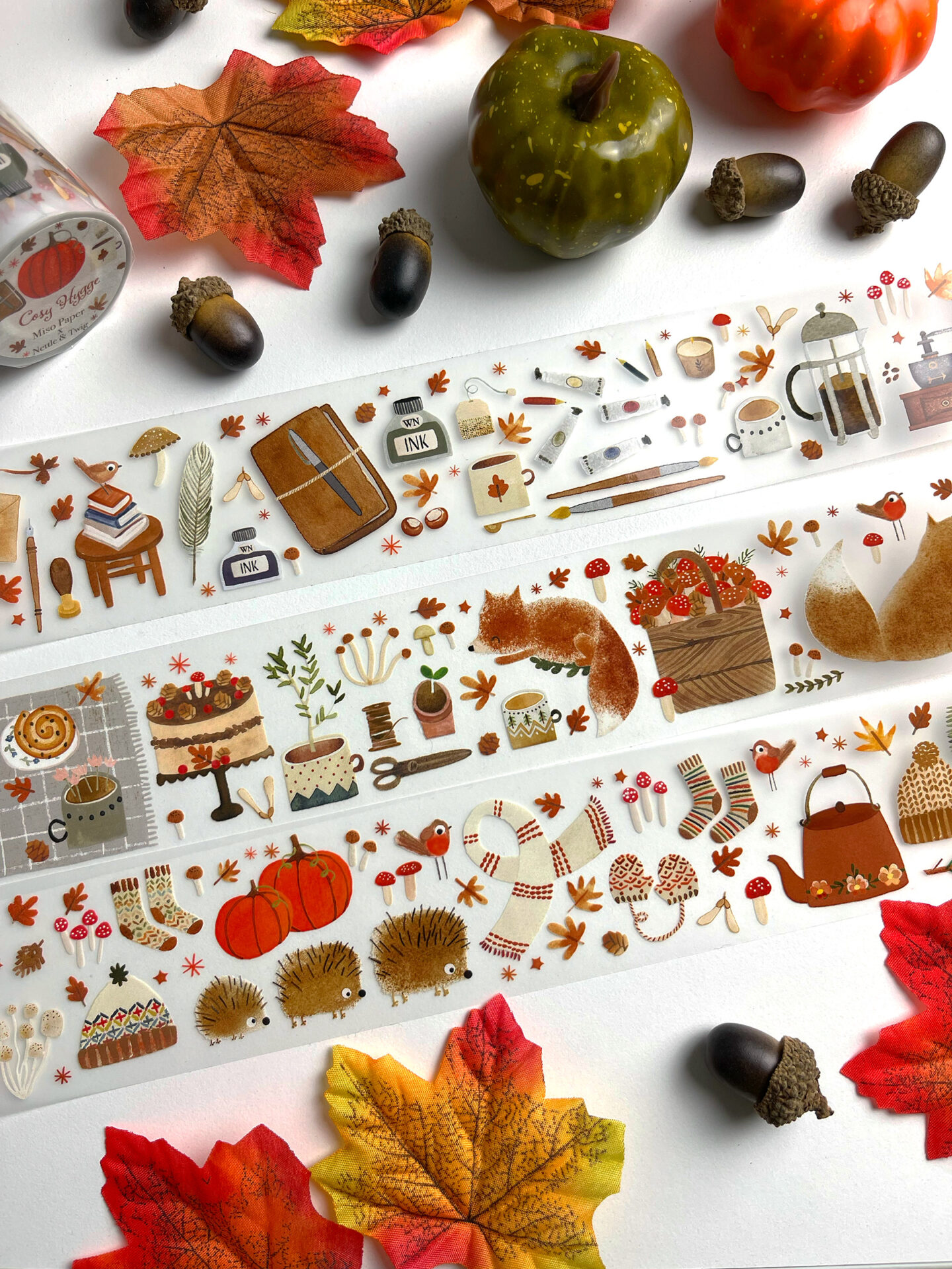 Miso Paper x Nettle and Twig "Cosy Hygge" Kiss-cut PET tape - Image 3