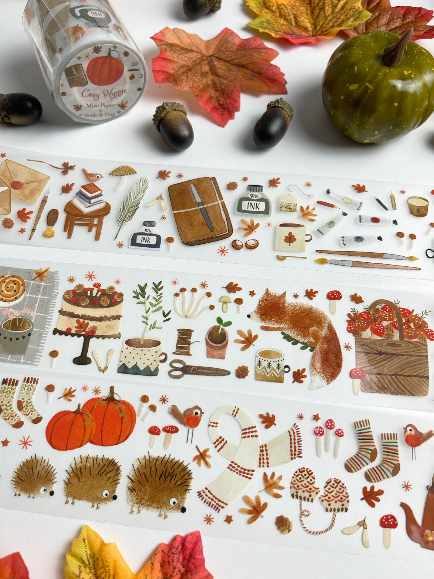 Miso Paper x Nettle and Twig "Cosy Hygge" Kiss-cut PET tape - Image 2
