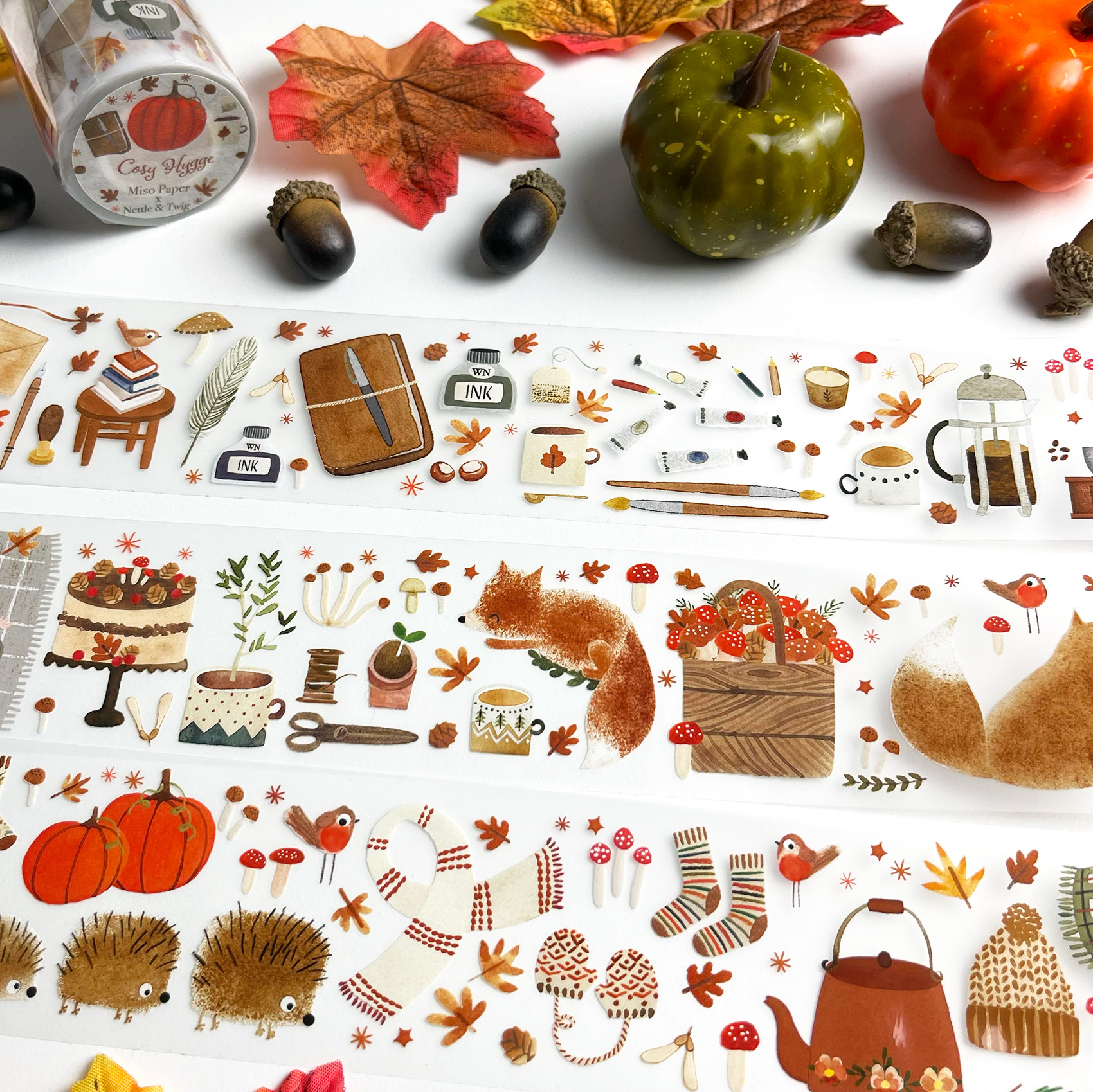 Miso Paper x Nettle and Twig "Cosy Hygge" Kiss-cut PET tape - Image 8