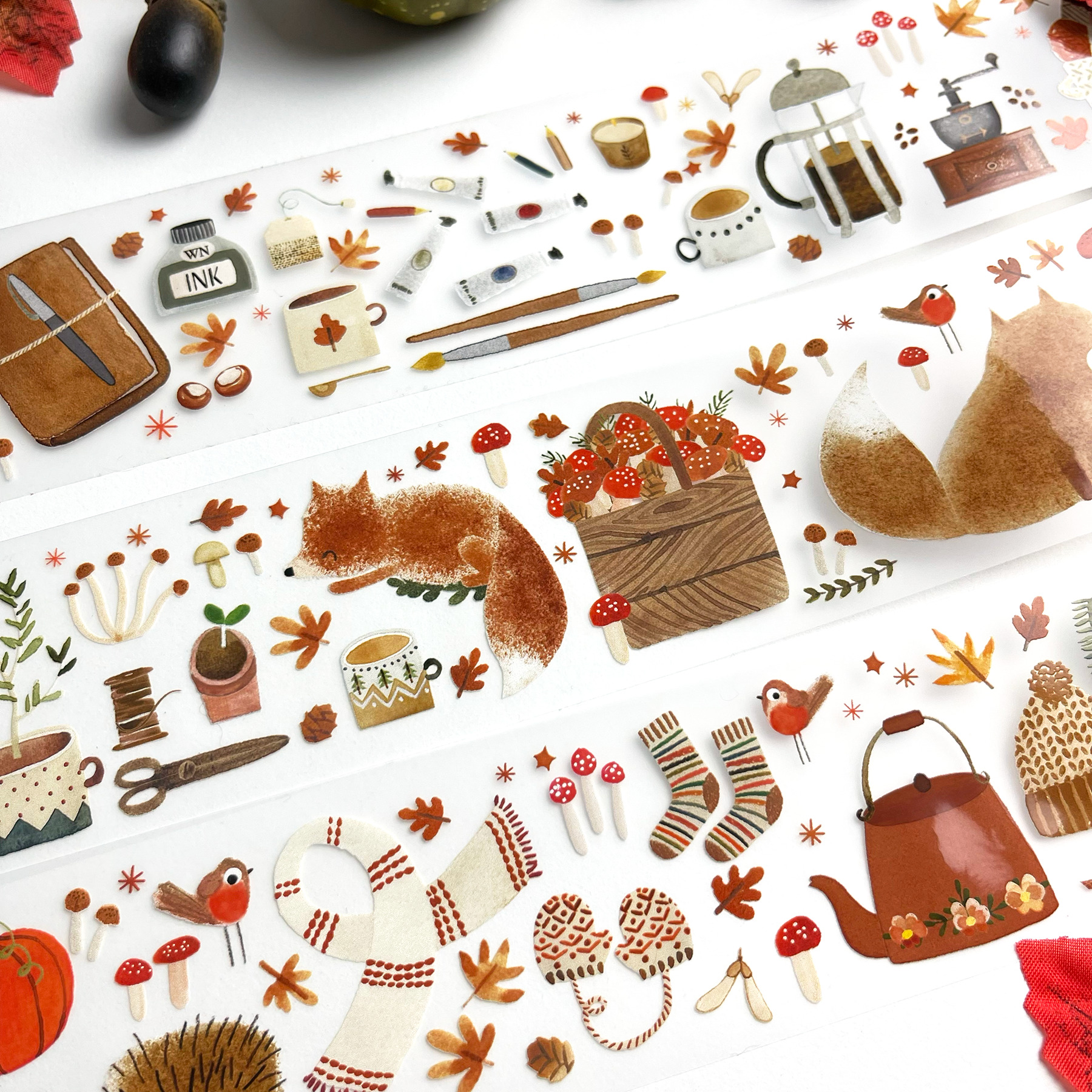 Miso Paper x Nettle and Twig "Cosy Hygge" Kiss-cut PET tape - Image 7
