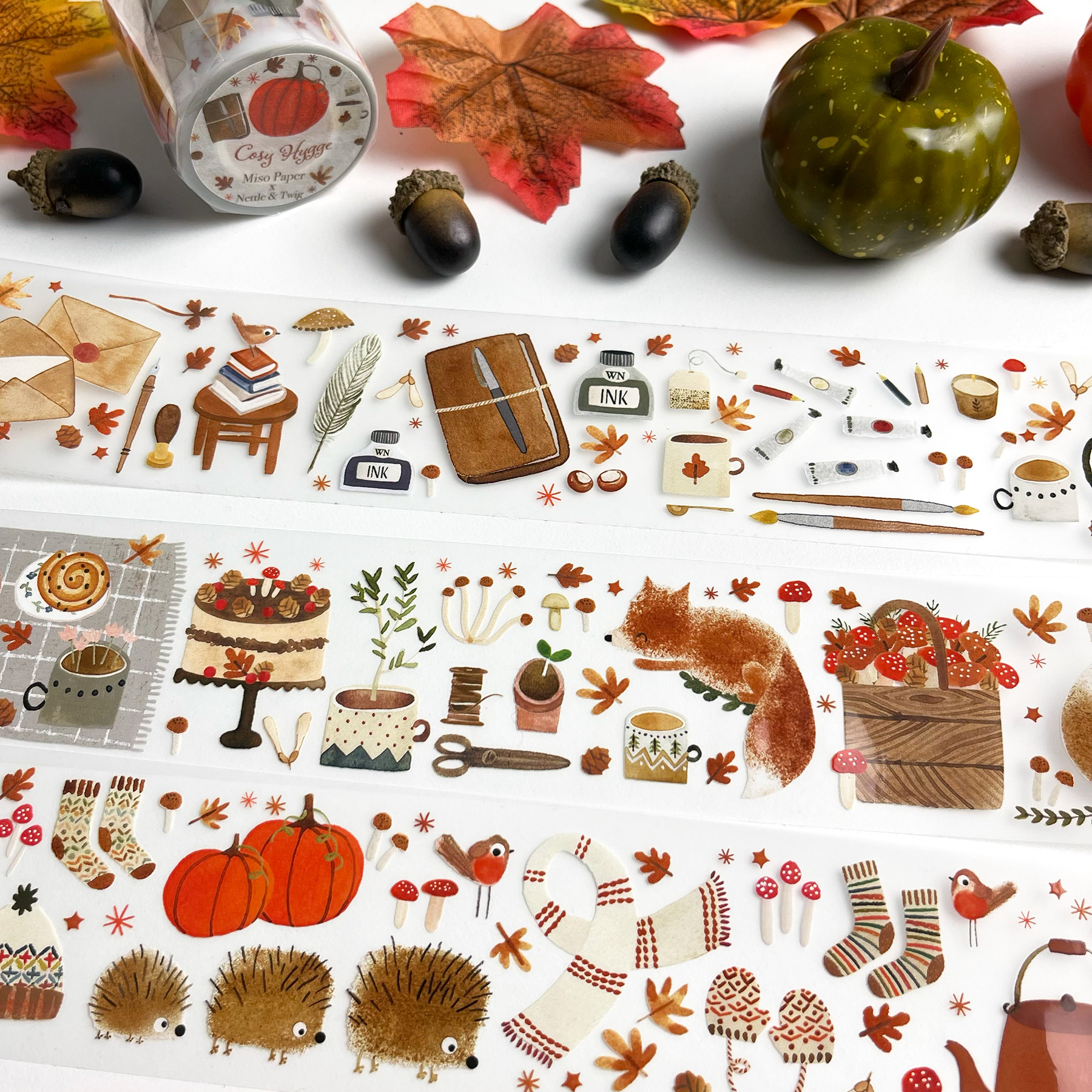 Miso Paper x Nettle and Twig "Cosy Hygge" Kiss-cut PET tape - Image 6