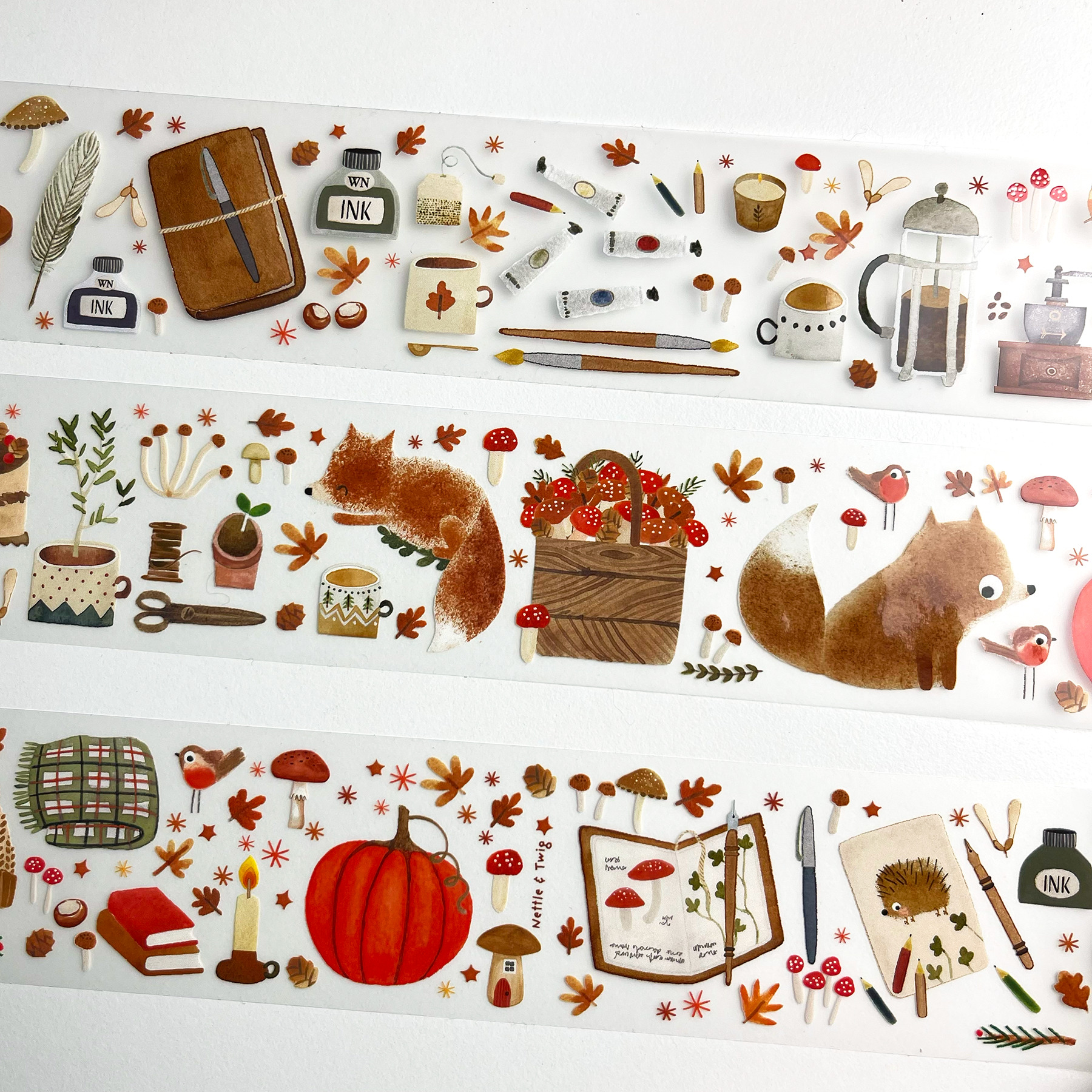 Miso Paper x Nettle and Twig "Cosy Hygge" Kiss-cut PET tape - Image 4