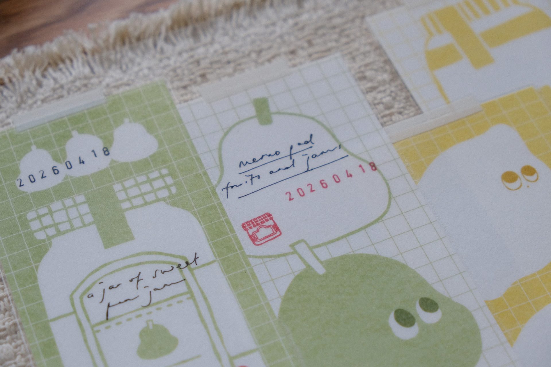 Eileen Tai Memo Pad – Fruit Jam — gallery