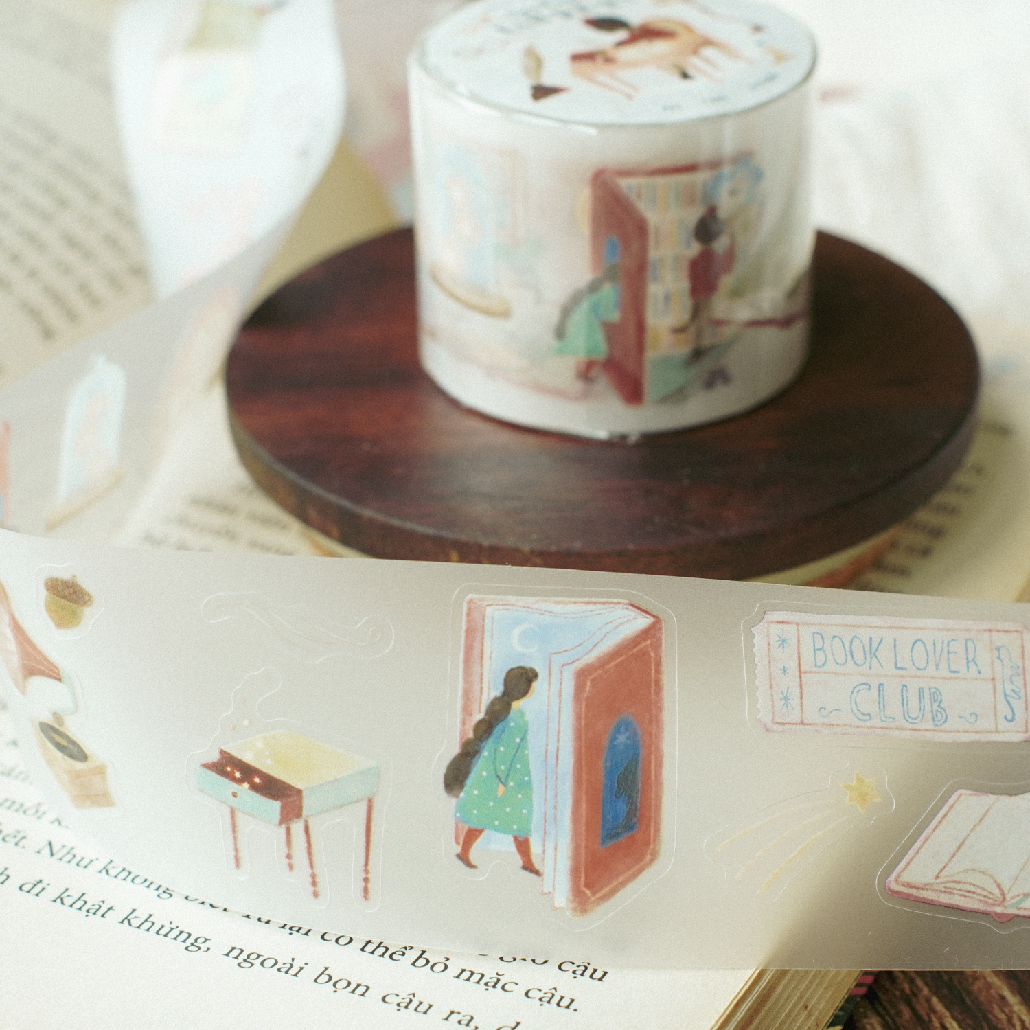 Teayou Kiss-cut PET Tape 'Enchanted Library'