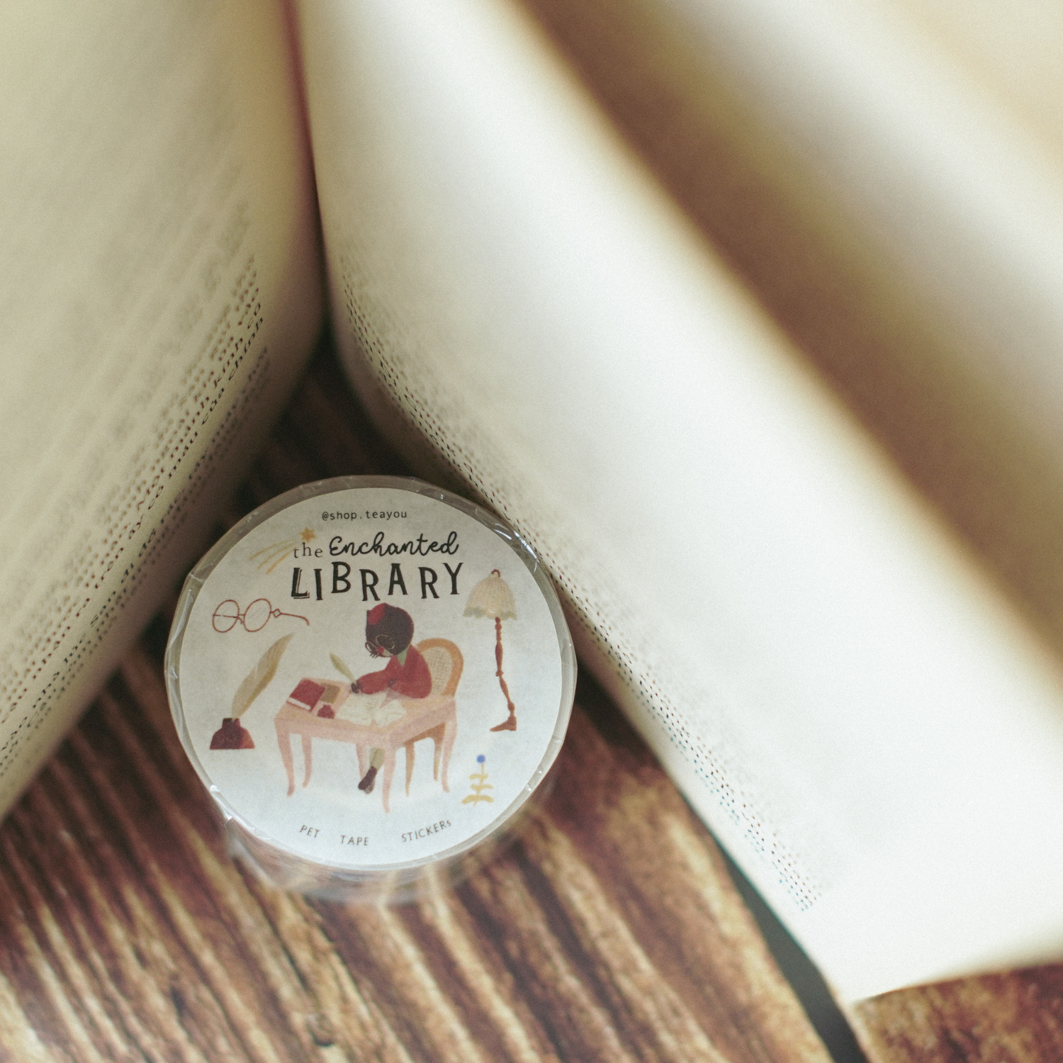 Teayou Kiss-cut PET Tape 'Enchanted Library'