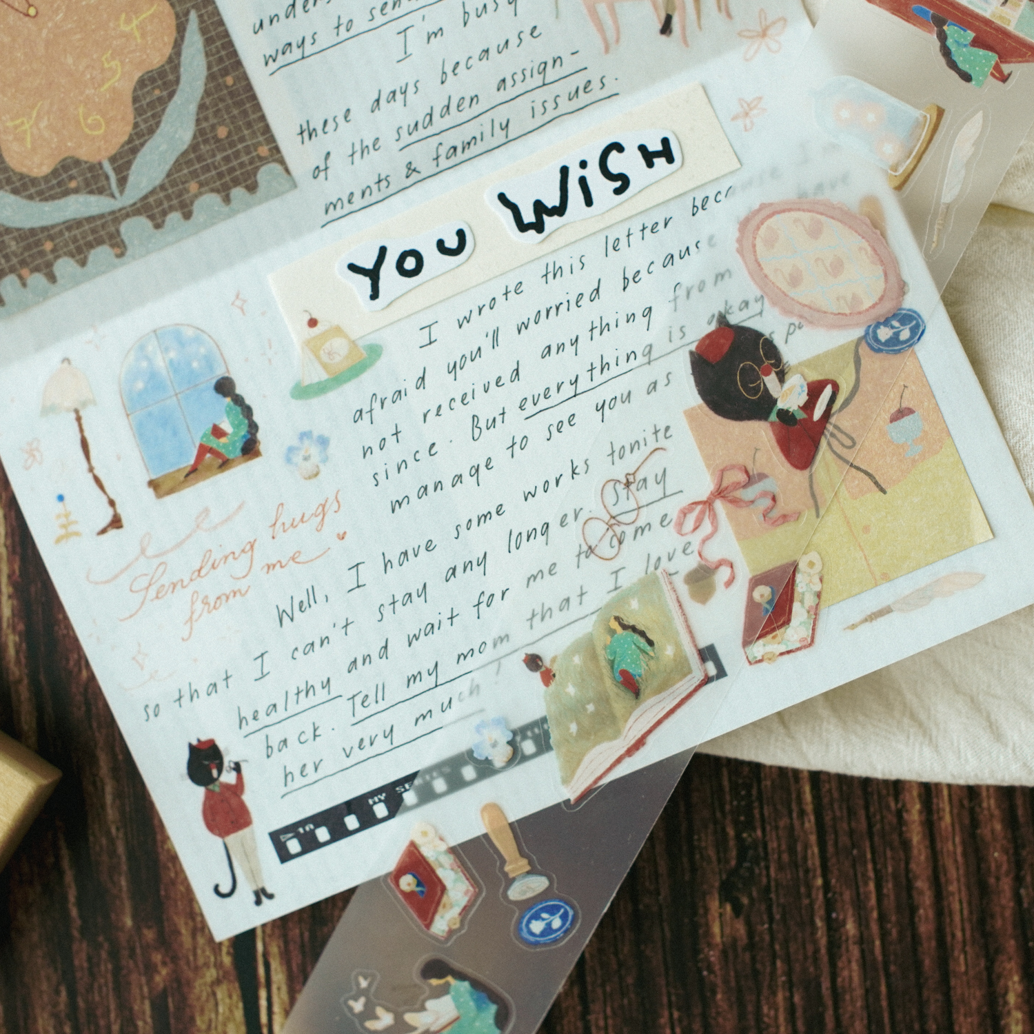 Teayou Kiss-cut PET Tape 'Enchanted Library'