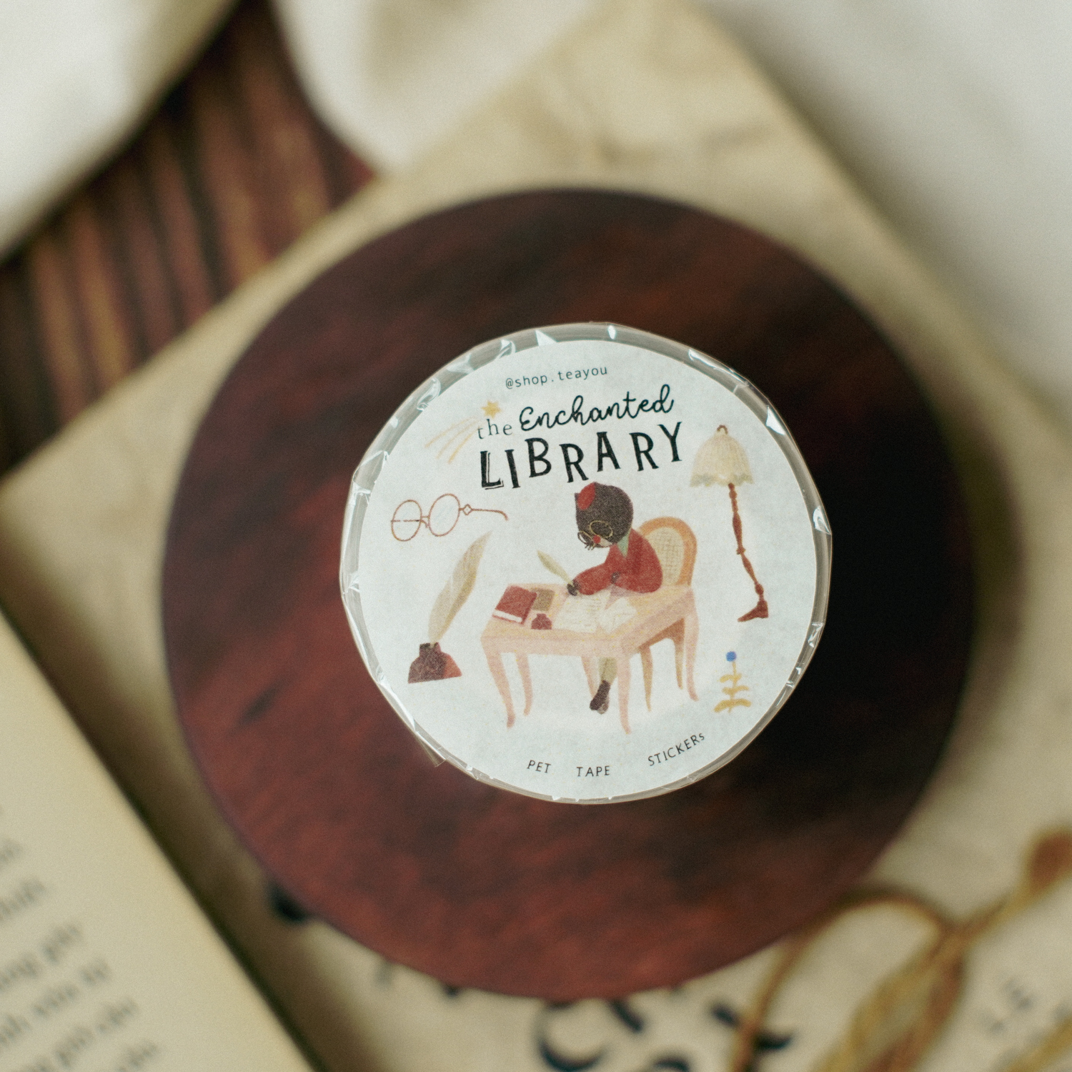 Teayou Kiss-cut PET Tape 'Enchanted Library' - Image 9