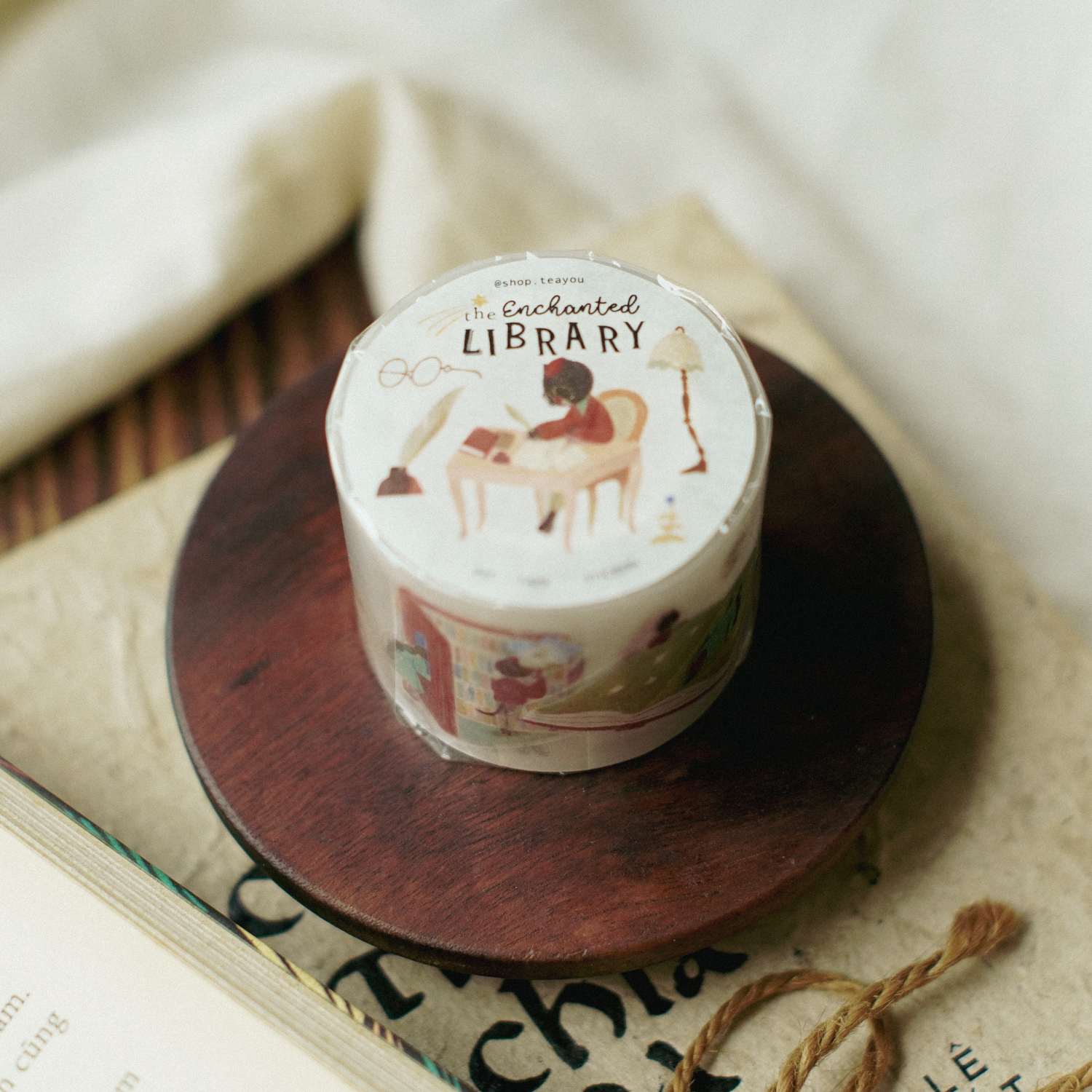 Teayou Kiss-cut PET Tape 'Enchanted Library'
