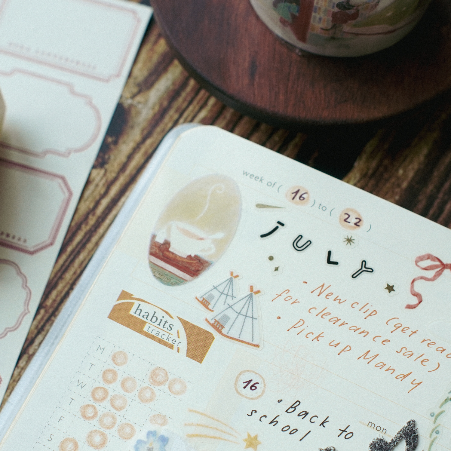 Teayou Kiss-cut PET Tape 'Enchanted Library'