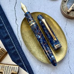 Esterbrook Estie Nouveau Bleu Fountain Pen with Gold Trim