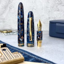 Esterbrook Estie Nouveau Bleu Fountain Pen with Gold Trim — gallery