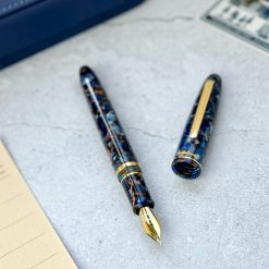 Esterbrook Estie Nouveau Bleu Fountain Pen with Gold Trim — gallery