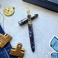 Esterbrook Estie Nouveau Bleu Fountain Pen with Gold Trim — gallery