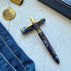 Esterbrook Estie Nouveau Bleu Fountain Pen with Gold Trim — gallery