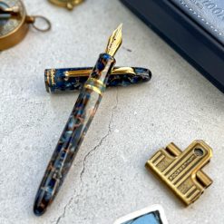 Esterbrook Estie Nouveau Bleu Fountain Pen with Gold Trim — gallery